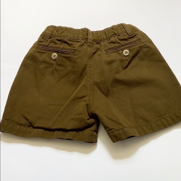 Papo d’Anjo Cotton Twill Shorts with Adjustable Waist Olive Green - Picture 4 of 6